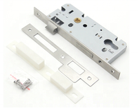 Serrure de porte multipoints personnalisée 8525 avec corps de serrure multipoints 3201 et loquet à rouleaux