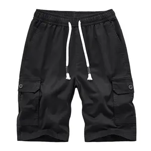 Nuevo estilo de utilidad Cargo Shorts hombres medio pantalones cortos bolsillo personalizado verano Casual Jogging Nylon Cargo pantalones cortos para hombres camuflaje