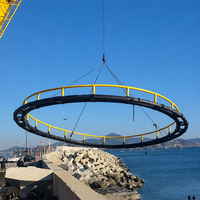 Piège à poulpes en acier inoxydable Genghai, best-seller, cage de pêche de 30 cm de diamètre pour l'aquaculture en eau de mer