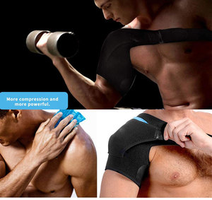 Manchon de compression d'épaule en néoprène prêt à expédier, attelle de soutien de la coiffe des rotateurs avec couleur personnalisée, design antidérapant et respirant - Product Image 2