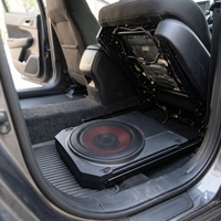 Subwoofer de voiture amplifié 10 pouces 230W, amplificateur de basses fin sous siège, système audio universel 4 Ohm 12V