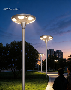 Lampes solaires de jardin en aluminium 200W, panneaux solaires extérieurs, IP65, étanches, éclairage de rue, haute luminosité, angle de faisceau de 360°, télécommande - Product Image 4