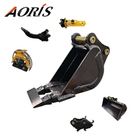 Mini-excavatrice hydraulique avec compresseur de plaques et moteur Permco