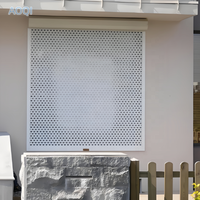 Volet roulant électrique haut de gamme en alliage d'aluminium pour vitrine de supermarché résidentiel, étanche, pare-soleil et sécurisé pour extérieur