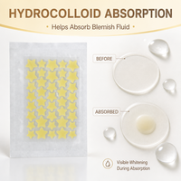 Patch anti-acné hydrocolloïde, autocollant respirant et imperméable pour le nez, le menton et les joues, utilisation nocturne