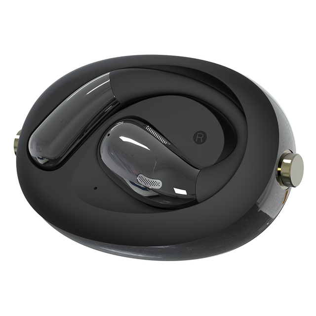 Spiral Design New for In-Ear Air Conduction AI Translation Wireless Hanging Ear Earphone A60 15m Range 10-15 Hours