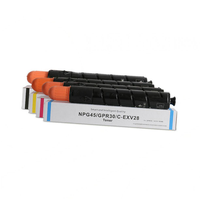 Cartouche de toner couleur compatible NPG45 GPR30 EXV28 pour Canon IR ADV C5045 C5051 C5250 C5255 avec emballage en vrac
