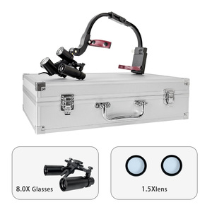 Tandheelkundige Loepen 6x/ <span class=keywords><strong>8x</strong></span> Led Binoculair Vergrootglas Koplamp Medische Hoofdband Verstelbare Koplamp Vergrootglas Led Binoculaire Loepen - Product Image 5