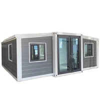 20 pieds 40 pieds conception modulaire de luxe petite maison d'expédition conteneur extensible portable préfabriqué détachable avec 2 3 chambres à coucher