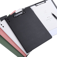 Porte-documents multifonctionnel BECOL horizontal et vertical pour présentations d'étudiants, bloc-notes A4 en plastique PP avec pinces