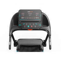 Tapis roulant domestique avec moteur DC 1,5 CV, écran LED, vitesse de 1 à 12 km/h, sans inclinaison, capacité de 100 kg, machine de course compacte pour la remise en forme en intérieur