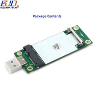 Adaptateur sans fil USB 2.0 Type-A vers Mini PCI-E MPCIe avec 1 emplacement pour carte SIM, verrouillage fixe pour module modem 3G 4G LTE GSM