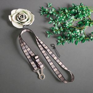 Wholesale <b>Polyester</b> Retro Style Adjustable Phone <b>Lanyard</b> Strap with Hanging Chain Pattern Crossbody Phone Strap - Product Image 3