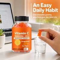 Sinaasappel-citroen vitamine C gummies gemengde fruitsmaak gummy vitamine op maat gemaakte smaak OEM gezondheidsvoedingsfabrikant