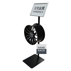 Distributore di auto che mostra la fiera centro di riparazione di pneumatici negozio di cerchi rotanti cremagliera di supporto per ruota di filatura Display - Product Image 4