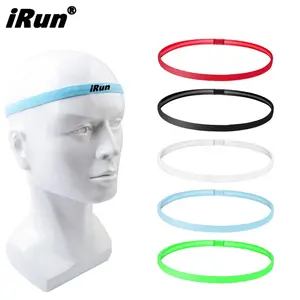 IRun Custom Design Logo Yoga Fitness Sports Headband Elastic Running Head Wraps Nylon Hair Accessories For Woman