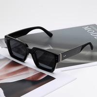 Lunettes de soleil rétro surdimensionnées à rivets, style urbain tendance pour influenceurs, protection UV400, unisexe, pour la conduite