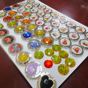 कस्टम रचनात्मक तालिका शीर्ष तह पर्स हुक हैंडबैग धारक सामान धातु बैग हैंगर - Product Image 5