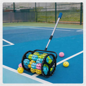 ที่เก็บลูกพิคเคิลบอลแบบยืดหดได้ พกพาสะดวก ไม่ต้องงอ ท่อเก็บลูกพิคเคิลบอล สำหรับฝึกซ้อมเทนนิสและพิคเคิลบอล ทำจากอลูมิเนียมอัลลอย ปรับความยาวได้ - Product Image 1