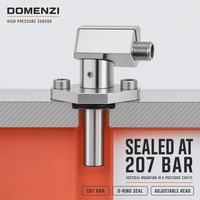 Capteur de proximité NPN et PNP DOMENZI BHS003W BHS003Y BHS0040 avec une résistance de 207 bars pour les applications industrielles lourdes et les travaux en atelier