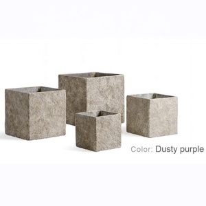 Nhà Máy Bán Hàng Trực Tiếp Trọng Lượng Nhẹ Bền Hình Chữ Nhật Ngoài Trời Xi Măng Đất Sét Bê Tông Trồng Hộp Cho Trang Trí Sân Vườn - Product Image 5