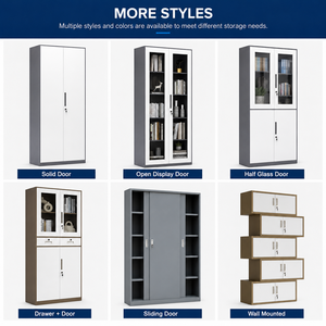 Home Office Steel Metal File Cupboard <b>Lockable</b> <b>Drawer</b> Filing Cabinet for School Staff Employee Document Storage - Product Image 4
