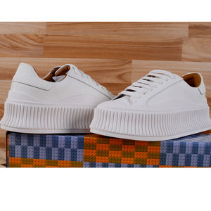 Кроссовки IStapromo Gifts из новой весенней коллекции: женские белые кожаные кроссовки на массивной подошве, повседневные платформенные кроссовки-«бисквиты» - Product Image 6