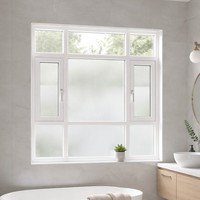 Ventana Abatible de Aluminio Industrial con Apertura Exterior, Vidrio Templado, Herrajes Reforzados, Resistente al Viento, para Uso Comercial