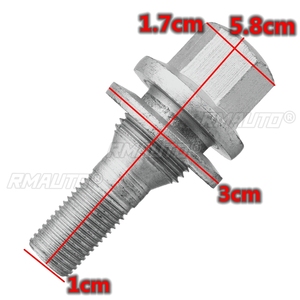 2/4 Pièces Écrous de Roue en Alliage 17mm avec Rondelle Plate pour Peugeot 1007 206 207 307 308 406 pour Citroën C5 C4L Accessoires Auto 540567 - Product Image 6