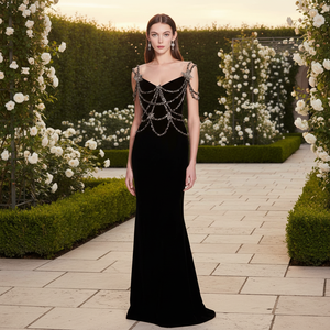 ชุดเดรสผ้าซาตินปักลายสำหรับผู้หญิง ดีไซน์ทันสมัย แห้งเร็ว ใส่ได้ทุกฤดู เหมาะสำหรับงานปาร์ตี้และโอกาสพิเศษในอินเดียและปากีสถาน - Product Image 3