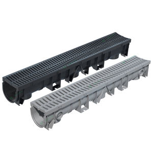 HDPE nhựa rãnh cống cho hồ bơi thép không gỉ bao gồm hệ thống thoát nước bề mặt nước mưa máng xối kênh cống - Product Image 3