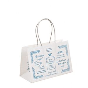 Eco Premium Custom Printed Paper <b>Bag</b> Tote Craft Handles for Business Carrier Restaurant Takeaway Design Premium Quality Takeaway - Product Image 1