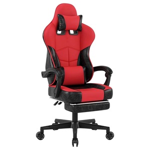 Gaming <b>Chair</b> Pu Leather Executive Style Height Adjustable Reclining Office <b>Chair</b> For Home <b>Study</b> Commercial Use - Product Image 5