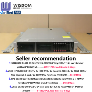 Serveur en rack HPE Proliant <span class=keywords><strong>DL380</strong></span> <span class=keywords><strong>DL380</strong></span> Gen8 Gen9 Gen10 Gen11 <span class=keywords><strong>G8</strong></span> G9 G10 G11 2U d'occasion de haute qualité avec mémoire de 64 Go en bon état - Product Image 2