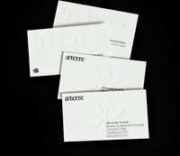 Cartes de visite personnalisées en gros, gaufrées, imprimées en couleur, tailles personnalisables, services d'impression personnalisés