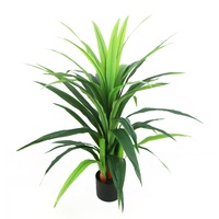 Plante artificielle réaliste Dracaena de 100 cm en gros avec pot décoratif, arbre artificiel personnalisable à feuillage luxuriant et complet