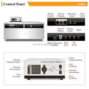 Tullker-máquina de limpieza ultrasónica con dos tanques y filtro de 135L, piezas de coche, DPF, bola de Golf, cabezal de impresora para motocicleta - Product Image 5
