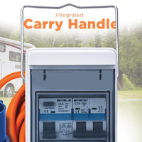 Kit d'alimentation électrique mobile pour camping-car 15M avec RCD et MCB et câble H05VV-F 3*1.5mm avec prise secteur CEE