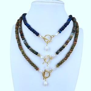 Collares de Ágata y Perlas de Piedra Natural al por Mayor, Abacus de 4*6mm, 800g, Collar de Cuentas de 16 Pulgadas, Joyería para Mujer - Product Image 2