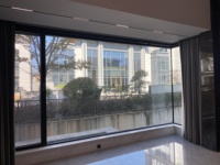 Islas CHANGYI y áreas costeras fuera de aluminio protegen la ventana abatible de vidrio esmerilado con aleta de clavo