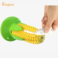 Kinghon TPR Squeaky Suction Cup Corn Shape Sound Chewing Stick Bite-resistant Durable Eco-friendly Dog Chew Toy