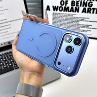 Coques de téléphone magnétiques translucides mates de luxe pour iPhone 17/18 Pro Max 14 15 16 Pro – Coque arrière antichoc