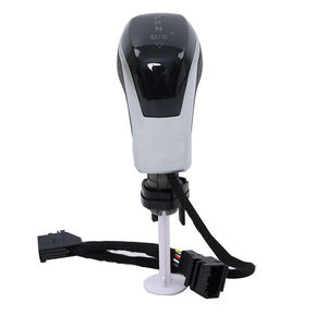 Automatischer Manueller Schaltknauf mit LED, Ganghebel aus Leder und Stahl Abdeckung für VW Arteon Polo T7 Vento Golf 3 6 Mk5 Mk6 7 - Product Image 1