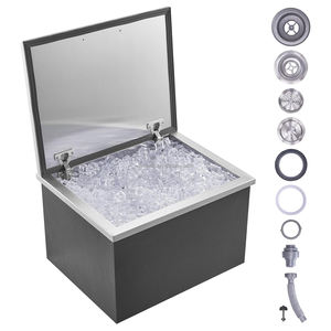 Mobilier d'hôtel haut de gamme coffre à glace bar <span class=keywords><strong>extérieur</strong></span> et refroidisseur de glace à vin restaurant <span class=keywords><strong>évier</strong></span> en acier inoxydable <span class=keywords><strong>bac</strong></span> de stockage de glace <span class=keywords><strong>extérieur</strong></span> - Product Image 4