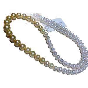 Collier de perles baroques d'eau douce naturelles de 7-8 mm avec chaîne de clavicule polyvalente de luxe, forme lumineuse intense pour un ajustement confortable - Product Image 5