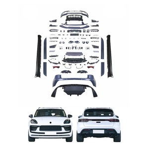 Kits de Carrocería para Autos 95B 2014-2021, Actualizados 2023, Parachoques Delanteros y Traseros, Luces de Circulación Diurna, Faldones Laterales para Macan - Product Image 1