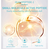 Sérum pour le visage en ampoule réparateur anti-âge éclaircissant à base de peptides de cuivre bleu biologique de marque privée