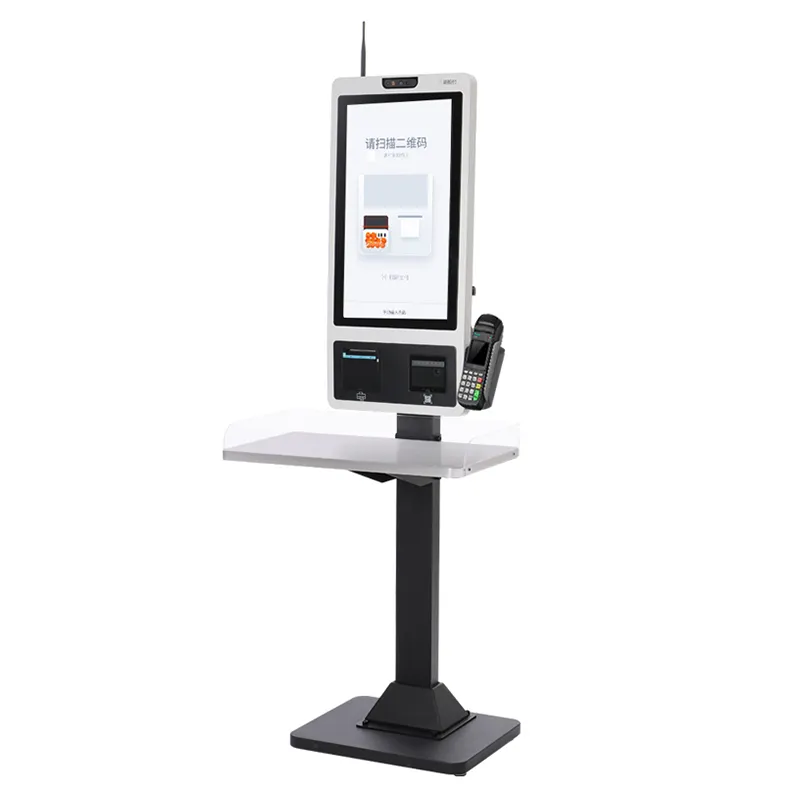 32 inç ön ödemeli kart otomat Self servis interaktif Kiosk dokunmatik ekran ödeme Kiosk