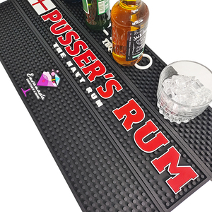 Branded Silicone PVC Pub Mat Rubber Bar Runner <b>Beer</b> Spill Pad Rail Mat Drip Tray Non Slip Service Mat <b>Table</b> Coaster - Product Image 5