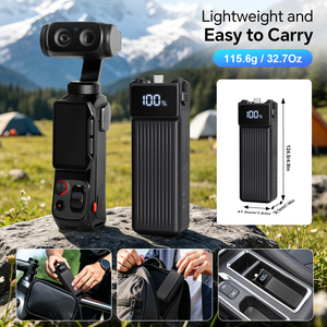 Batterie externe portable 10000 mAh avec poignée pour Insta360 <span class=keywords><strong>Luna</strong></span> Ultra, charge rapide Type-C, indicateur LED, OEM - Product Image 4